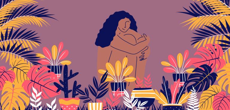 "Self-care". Illustrations by Paru Ramesh