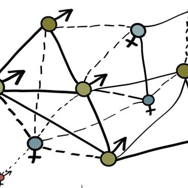 Image description: Illustration depicting mesh network