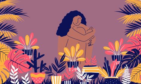 "Self-care". Illustrations by Paru Ramesh "Self-care". Illustrations by Paru Ramesh