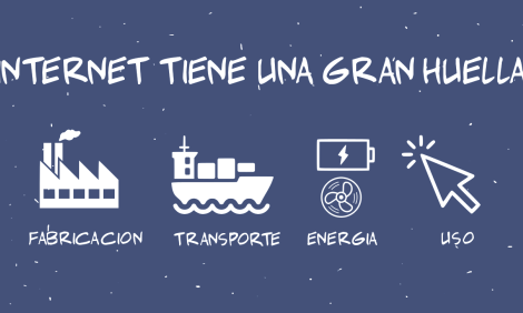 Internet tiene una gran huella: fabricación, transporte, energía, uso