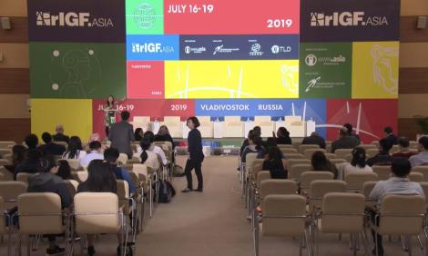 Image description: Plenary session at Asia Pacific IGF 2019