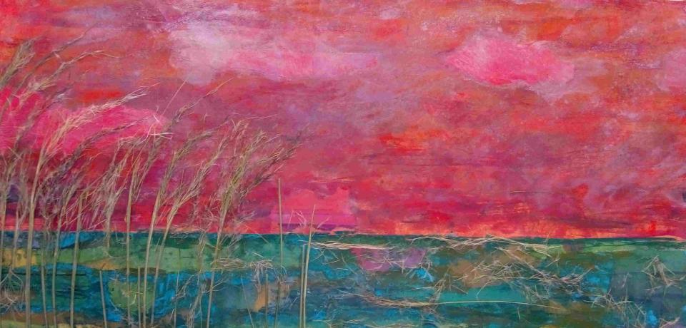 Image description: Mixed media showing a field