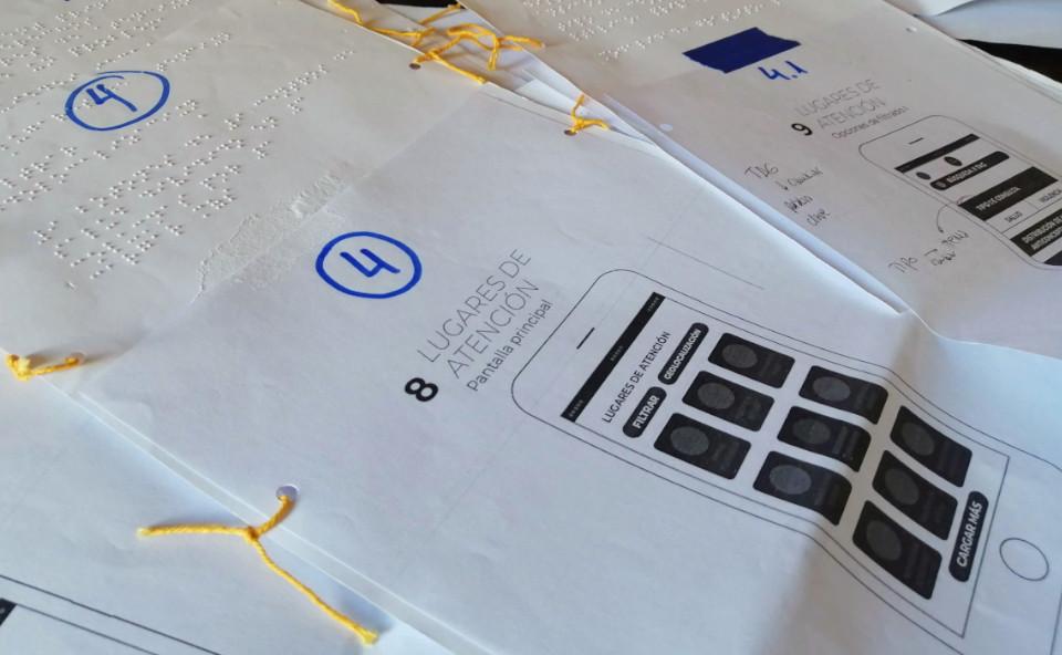 Diseño de pantallas traducidos a braile