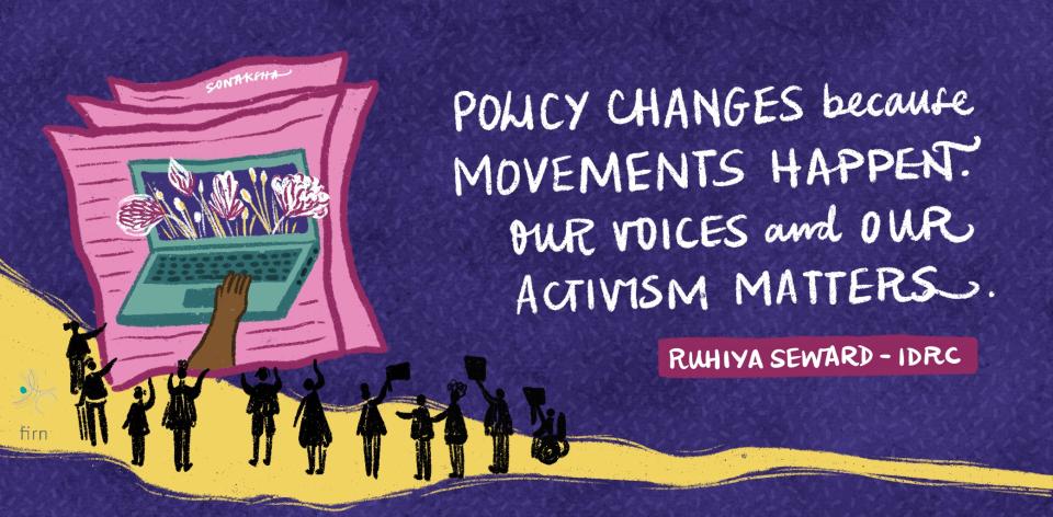 Policy changes because movements happen. Our voices and our activism matter.