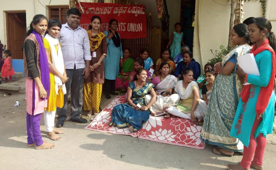 Meeting of domestic workers unionists in Indica.